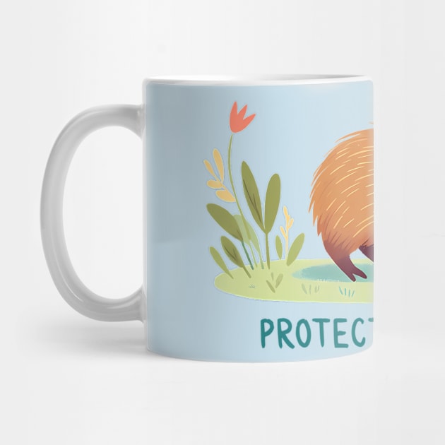 Capybara - Protect Wildlife by PrintSoulDesigns